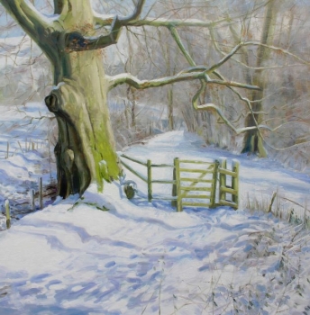 'Big tree, little gate. Lade path, Fintry'. Sorry sold out.