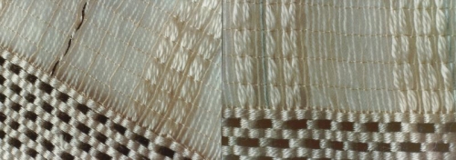 Detail of silk leno fabric