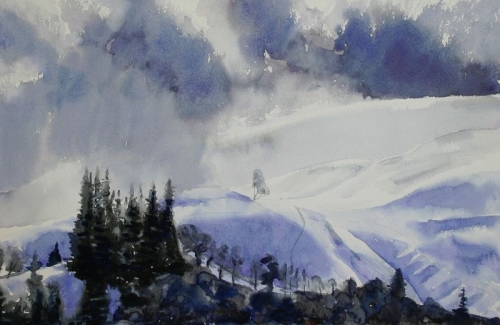 'Snow storm, Fintry' SOLD