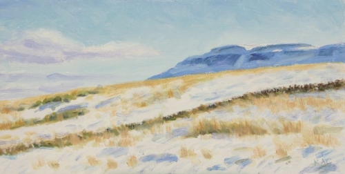 'Fintry Hills, snowy fields'