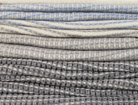 Cotton & linen colour & weave scarves