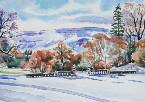 'Sunshine & Snow at Culcreuch Castle'