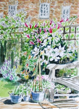 'Lucy's London Garden'. Private collection.