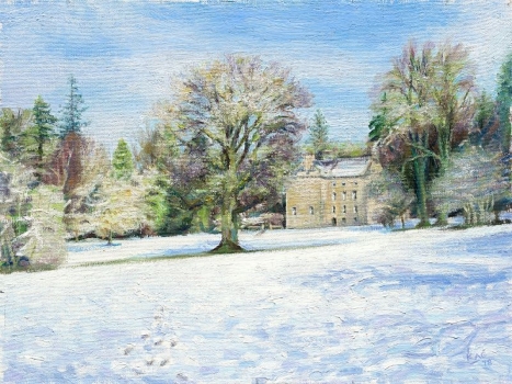 'Snow at Culcreuch Castle'