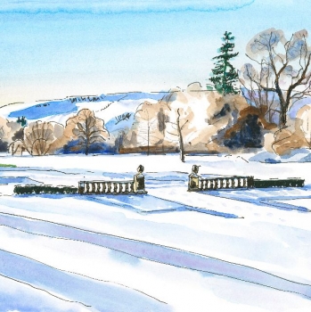 'Snow & frost at Culcreuch Castle'