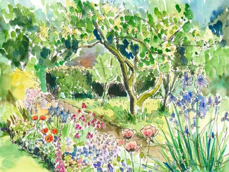 'The artist's garden path'