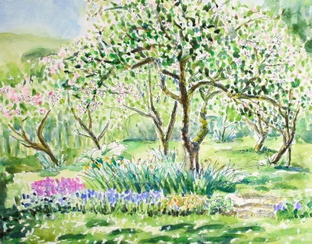 'Spring Blossom in the Apple Orchard'