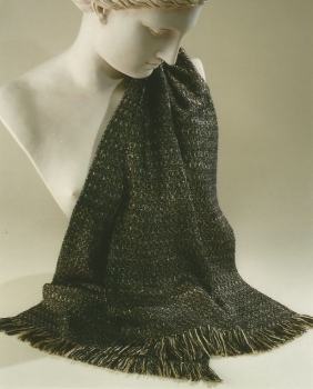 Silk and lambswool scarf