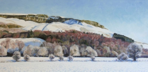 'Fintry Hills in Snow, from the Kirk end of Fintry'